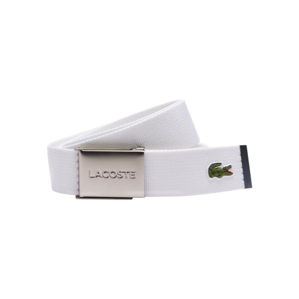 Lacoste Men's L.12.12 Concept Made In France Belt / White NEW